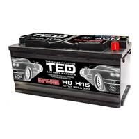 Acumulator plumb acid 12V 107AH TED AGM start-stop 394x175x190 mm