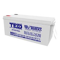 Acumulator plumb acid cu gel 12V 205AH TED TED12205 AGM 525x243x220 mm terminal M8