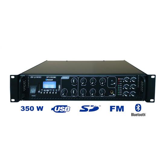 Amplificator de putere RH Sound ST-2350BC, 100V, 350W, MP3/FM/IR