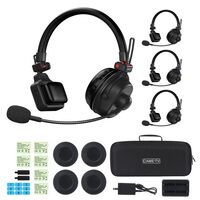 Sistem de comunicare wireless Came-TV WAERO Pro Full Duplex, 1.9GHz, pachet 4 casti cu microfon