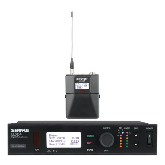 Sistem fara fir de instrument Shure ULXD14E , bodypack