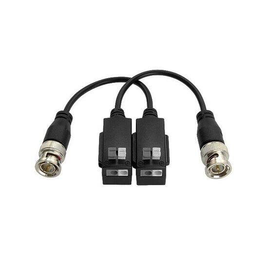 Video balun pasiv Hikvision DS-1H18S/E-E, 1 canal, max. 5MP 1080p, 2/set