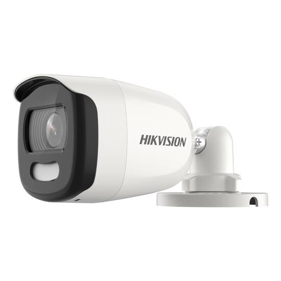 Camera supravegere ColorVu PoC Hikvision DS-2CE10HFT-E, Mini Bullet, 3.6mm, 5MP, 1944p, IR 20m, IP67