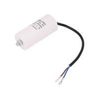Condensator motor 25uF/450VAC, cu fire