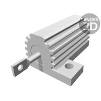 Rezistor bobinat 0R47/25W, 0.47R, cu radiator