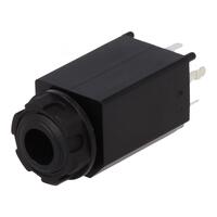 Soclu mufa Jack 6.3 mama CL11061, stereo, cu intrerupator dublu, 3 piste