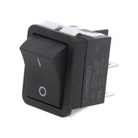 Intrerupator Rocker WB242D1121, SPST-NO, ON-OFF, 125VAC 20A, negru