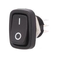 Intrerupator Rocker Poz: 2, ON-ON, 3A/250VAC,negru,R13-213B-03-BBNN