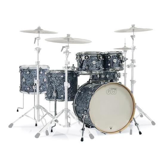 Set tobe acustice DW Design Shell Pack DDFP2215GP+, Silver Slate Marine, fara hardware si cinele
