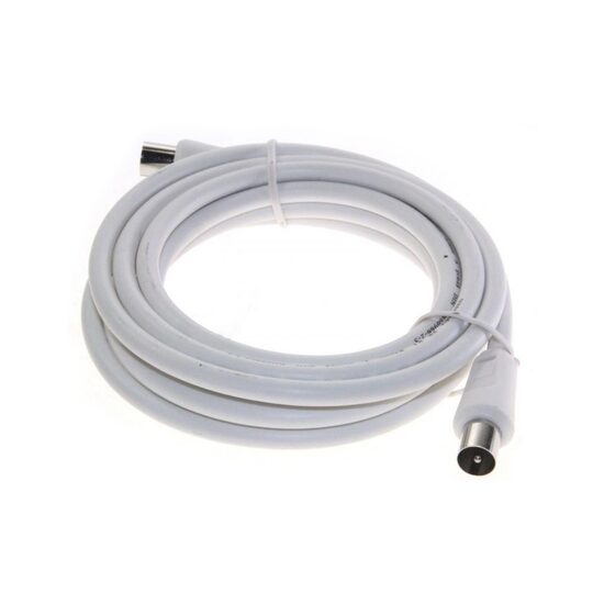 Cablu coaxial mufat mama - tata, 2.5m, Clasa A