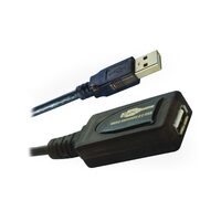Prelungitor activ USB 2.0, USB A mama - USB A tata, 10m