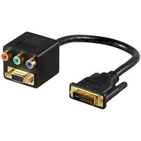 Adaptor DVI tata- 3xRCA mama + SVGA mama