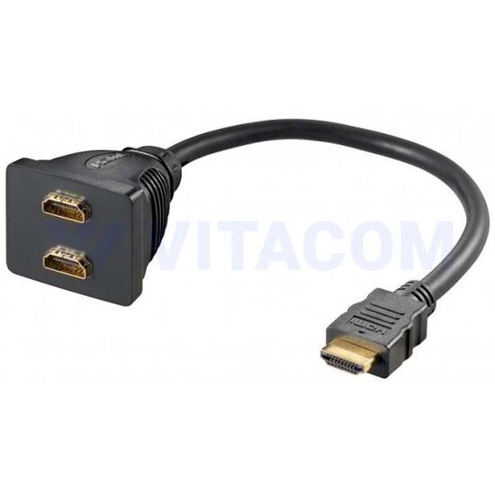 Adaptor HDMI tata - 2 x HDMI mama