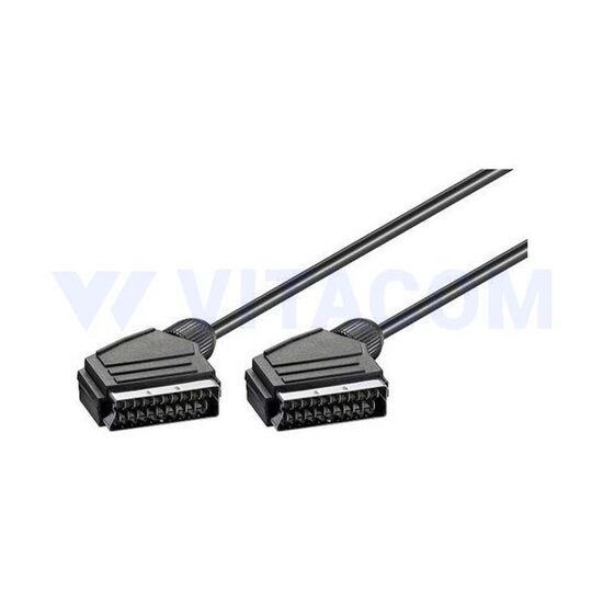 Cablu audio/video SCART 21 pini tata - SCART 21 pini tata, 0.8m
