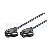 Cablu audio/video SCART 21 pini tata - SCART 21 pini tata, 1.5m simplu ecranat