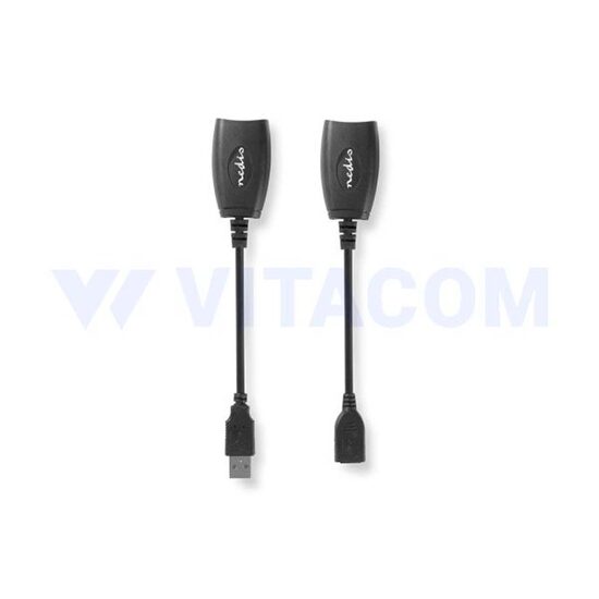 Cablu extensie USB 2.0 mama - RJ45 mama, activ, 0.2m