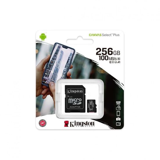Card de memorie MicroSD Kingston Select Plus, 256GB