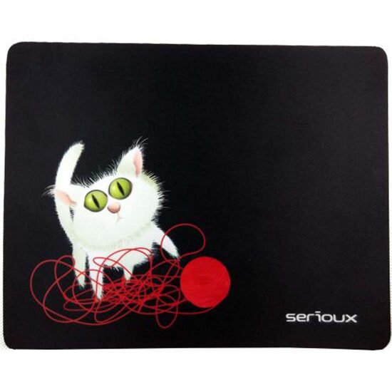 Mouse pad Seriox, suprafata textila, baza cauciucata, 250x200x3mm