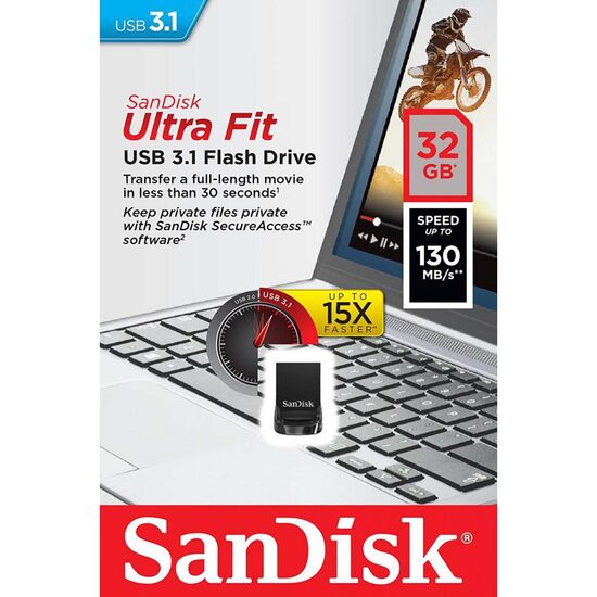 Memorie USB Flash Drive SanDisk Ultra Fit 32GB, USB 3.1