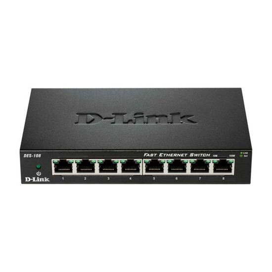 Switch 8 porturi D-Link, gigabit, DES-108