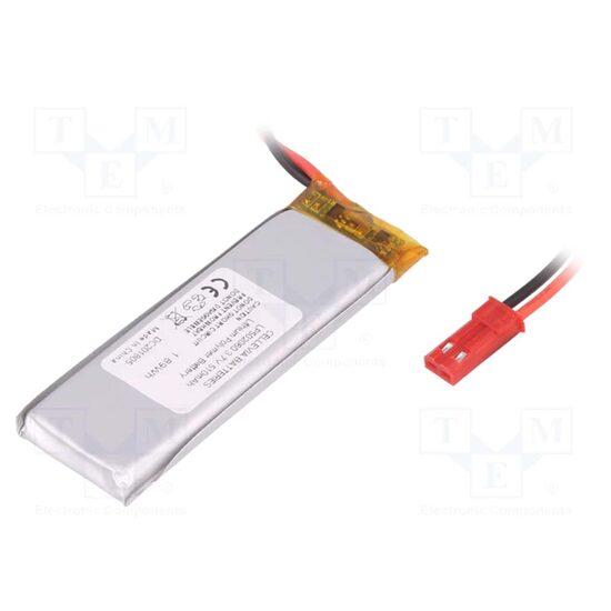 Produs: Acumulator Li-Po 502030, 3.7V 510mAh, conector JST SYR-02T