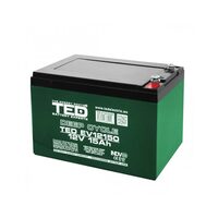 Acumulator plumb acid 12V 15AH Deep Cycle TED TED12150M5 AGM VRLA 151x95x98 mm terminal M5, vehicule electrice