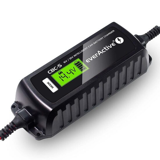 Incarcator inteligent acumulatori 6V/12V EverActive, microprocesor