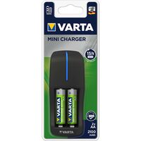 Set incarcator Varta Mini Charger, include acumulatori 2xR6 (2xAA) 2100mAH