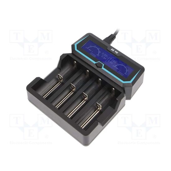 Incarcator universal acumulatori XTAR X4, cu microprocesor 2A 4 celule