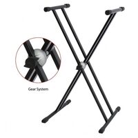 Stativ clapa Gewa Easy Gear System KS-30B, dublu X, modul de impachetare, negru