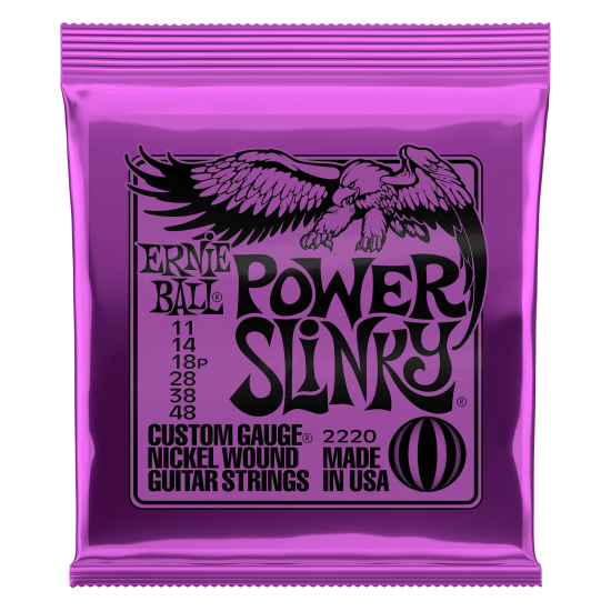 Produs: Corzi chitara electrica 11-48 Ernie Ball 2220 nickel plated , power slinky