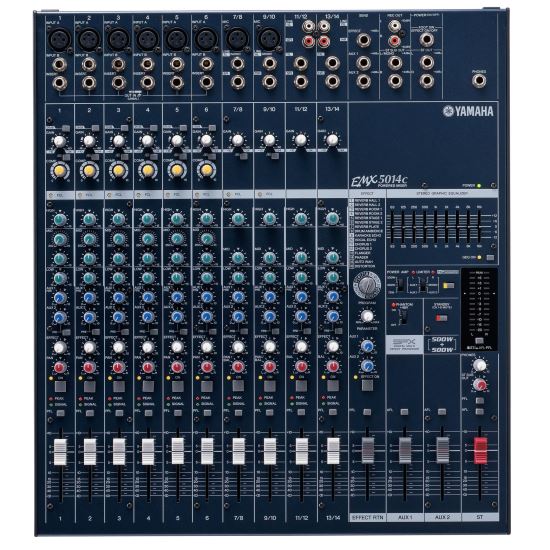 Mixer analogic cu amplificare Yamaha EMX5014C , 14 canale, 2x500W