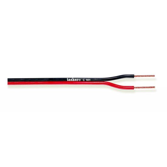 Cablu paralel plat Tasker C101 , rosu/negru, 2x0.50, OFC, divizibil
