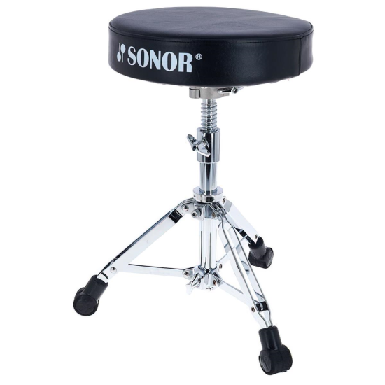 Scaun tobe Sonor DT2000, negru, rotund, piele sintetica