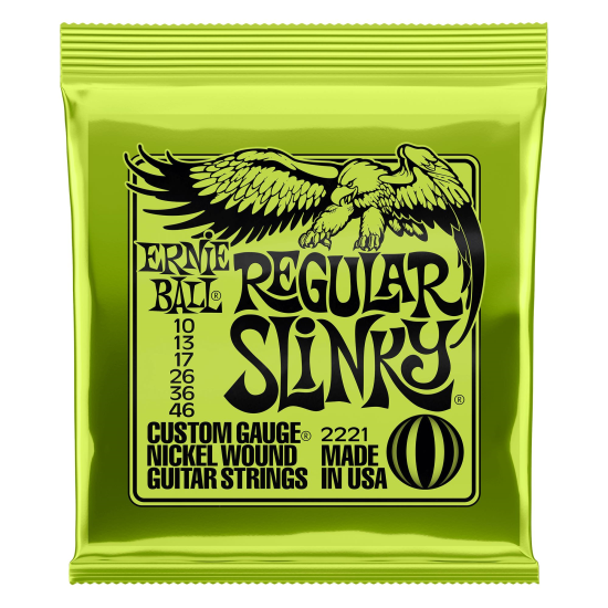 Corzi chitara electrica 10-46 Ernie Ball 2221 nickel plated , regular slinky