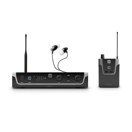 Sistem fara fir cu monitor in-ear LD Systems U308 IEM HP , casti stereo cu dopuri