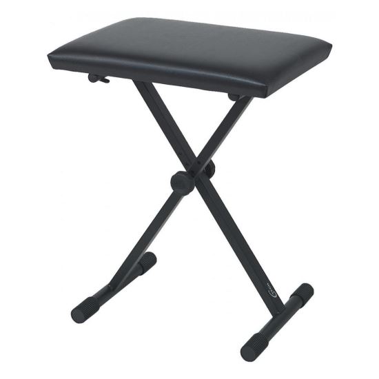 Scaun sintetizator Gewa KB-20B , negru, pliabil, piele sintetica