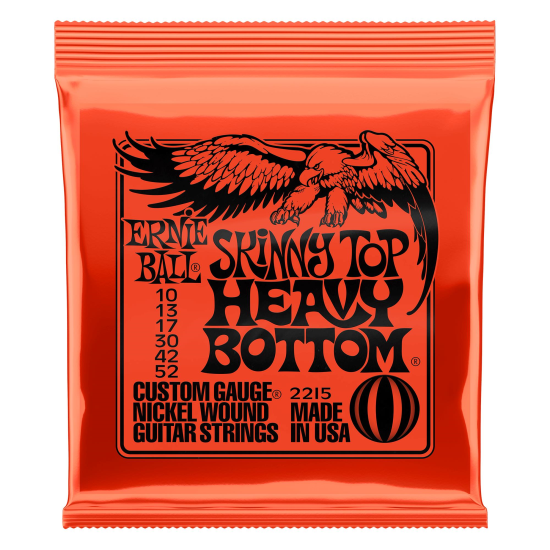 Corzi chitara electrica 10-52 Ernie Ball 2215 nickel plated , skinny top heavy bottom slinky