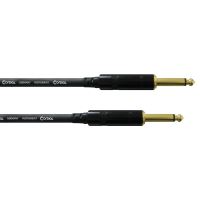 Cablu instrument 9M Cordial CCI 9 PP , jack 6.3 tata mono, jack 6.3 tata mono, aurite, Rean