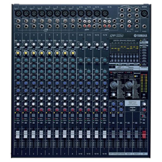 Mixer analogic cu amplificare Yamaha EMX5016CF , 16 canale, 2x500W