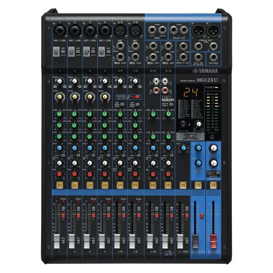 Mixer analogic Yamaha MG12XU , 12 canale, cu procesor, USB