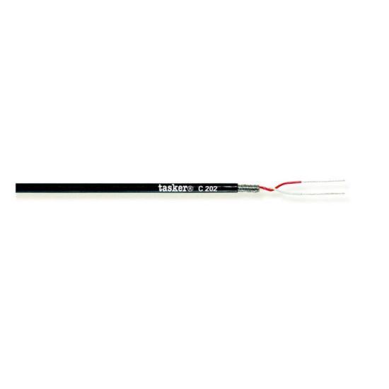 Cablu mini microfon balansat Tasker C202 , negru, 2x0.08, OFC