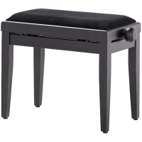 Scaun bancheta pian Thomann KB-15RM , palisandru mat, sezut negru, catifea