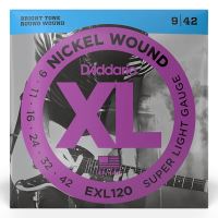 Corzi chitara electrica 9-42 D'Addario EXL120 nickel , super light
