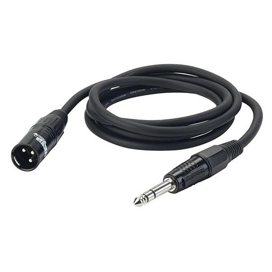 Cablu audio balansat 1.5M Dap Audio FL04 150 , XLR tata 3P, jack 6.3 tata stereo