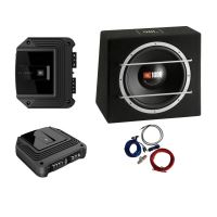 Pachet subwoofer JBL CS 1204B + GX-A602 + kit de cabluri