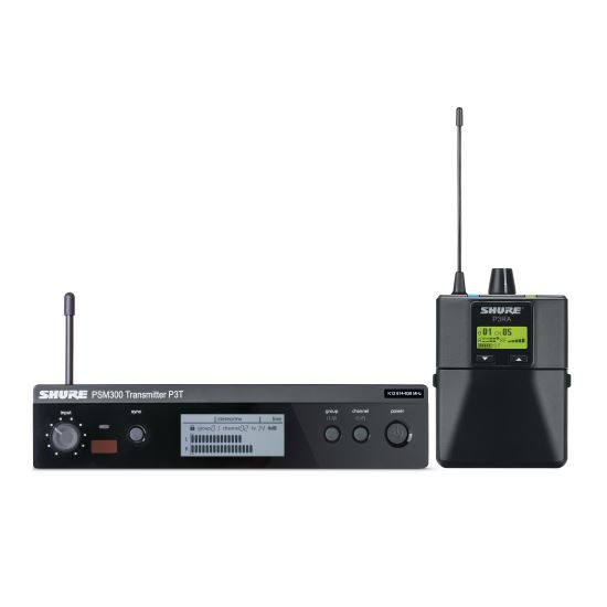 Sistem fara fir monitorizare audio Shure PSM 300 Premium P3TERA , receptor P3RA, fara casti