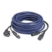 Cablu alimentare si semnal 20M Dap Audio FP08 20 , Schuko tata, Schuko mama, XLR 3P mama-tata, 3x1.5 mmp, tresa