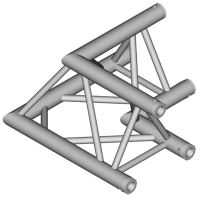Coltar grinda Duratruss DT 33/2-C21-L90 , profil triunghiular, 90 grade, 0.5 m, D 50 mm, aluminiu