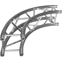 Grinda, trasa Duratruss DT 34/2-Circle Part , profil rectangular, rotund, 3 m, D 50 mm, aluminiu